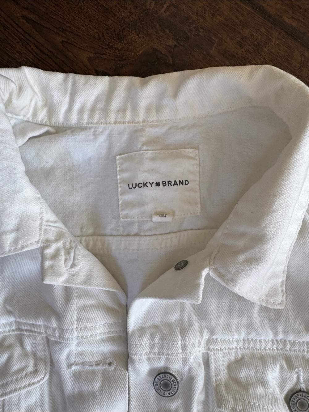 Lucky Brand Women's White Denim Jacket - Picture 3 of 6